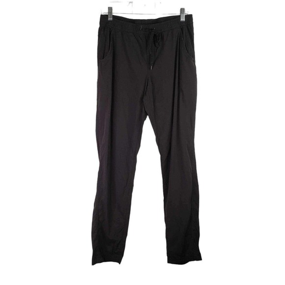 Eddie Bauer Travex Pants Women's Size 8 Black Drawstring Pockets Nylon Stretch - Picture 1 of 8